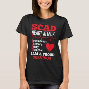 T-shirt Attaque Cardiaque Scad Cardiaque Spontanée Disques