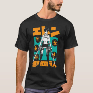 T-shirt Attaque contre l'explosion de Titan Eren Kanji
