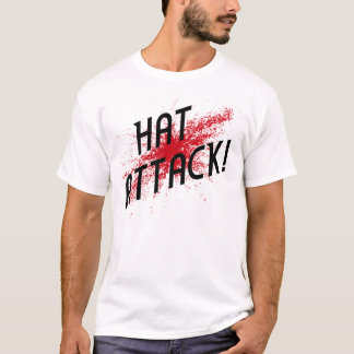 T-shirt ATTAQUE DE CASQUETTE ! pièce en t de floc