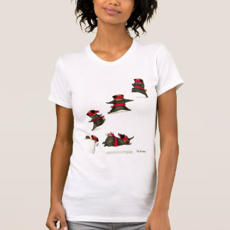 T-shirt Attaque de casse-croûte de carlin de Ninja !