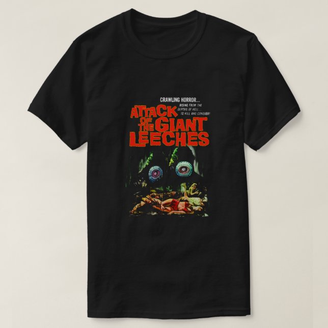 T-shirt Attaque de l'affiche géante des sangsues Essentiel (Design devant)