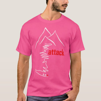 T-shirt Attaque de montée en vélo