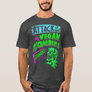 T-shirt Attaque De Zombies Végétariens Halloween