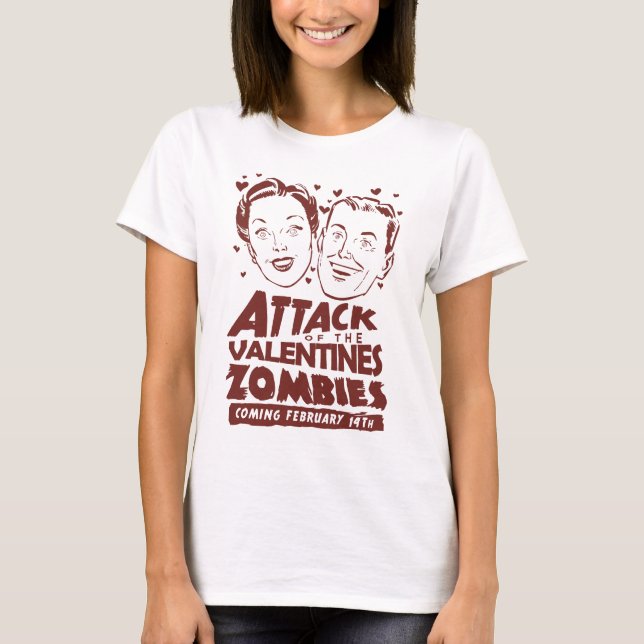 T-shirt Attaque des Valentines Zombies (Devant)