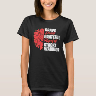 T-shirt Attaque du guerrier Survivant Un Ruban Rouge A
