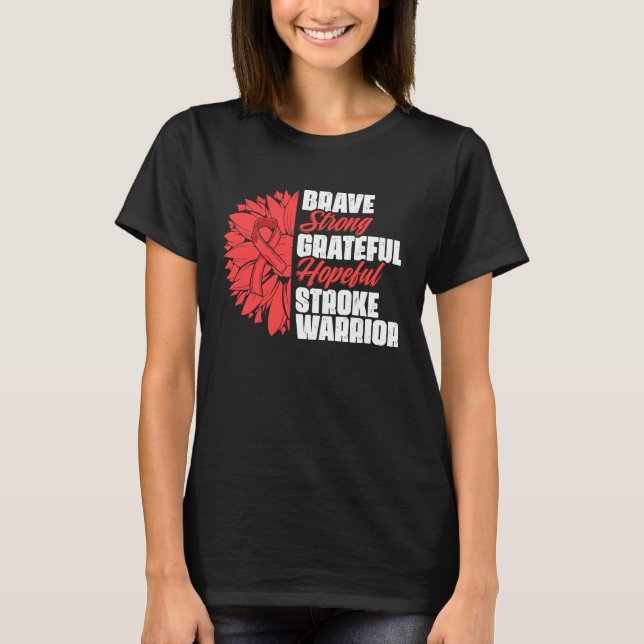 T-shirt Attaque du guerrier Survivant Un Ruban Rouge A (Devant)