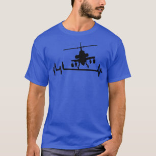 T-shirt Attaque Hélicoptère Pilote de combat pouls