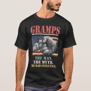 T-shirt Attaque L'Homme Le Mythe La Mauvaise Influence Amé