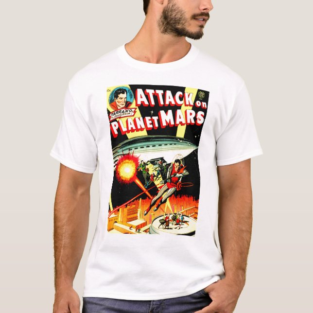 T-shirt Attaque sur la planète Mars (Devant)