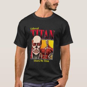 T-shirt Attaque sur Titan Saison 4 Colossal Titan Gradient