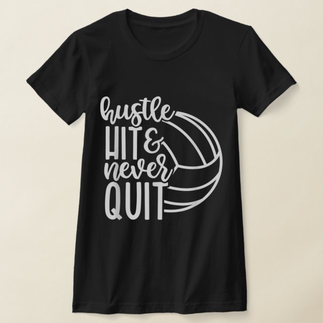 T-shirt Attaquez Et N'Arrêtez Jamais Les Amateurs De Volle (Poser)