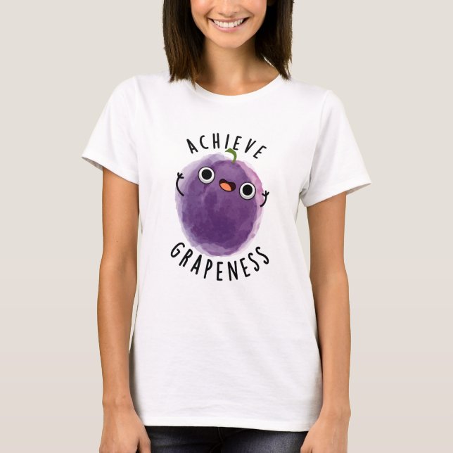 T-shirt Atteindre l'aspect amusant jeu de pépin positif (Devant)