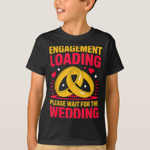 T-shirt Attendez Le Mariage Futur Mari Épouse Mari