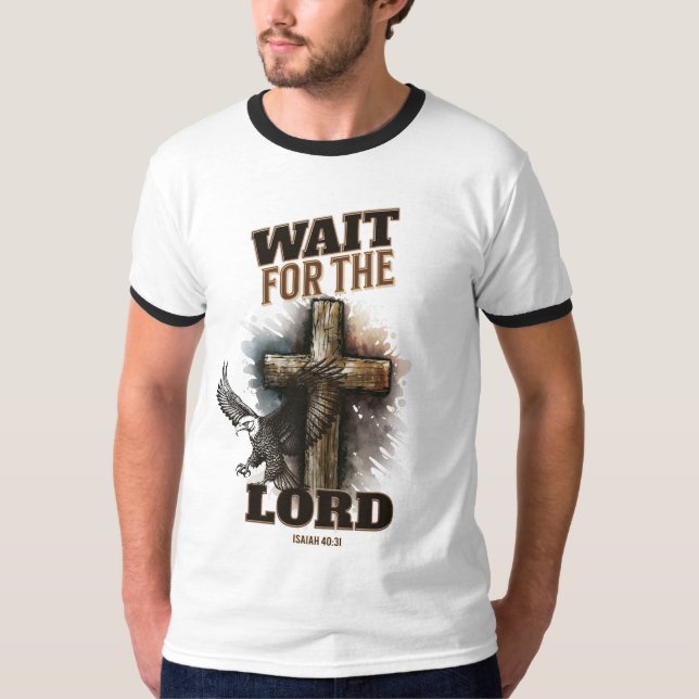 T-shirt Attendez L'Éternel Ésaïe 40:31 (Devant)