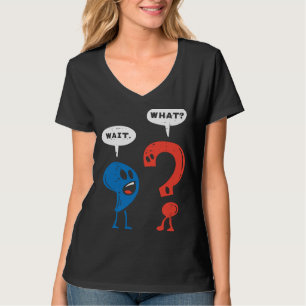 T-shirt Attendre quelle virgule point d'interrogation lire