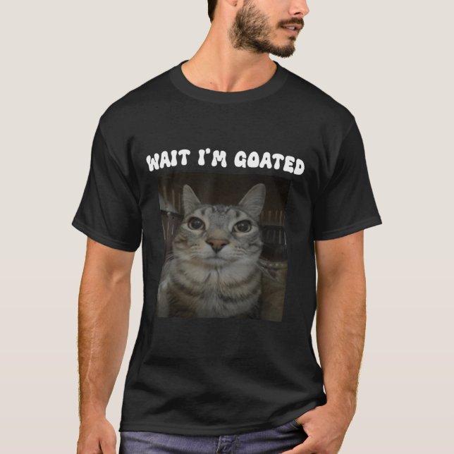 T-shirt Attends, je suis chéri Chat drôle Attends, j'ai ch (Devant)