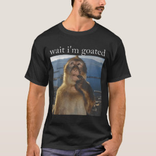 T-shirt Attends je suis Divin Singe Pensif Mème Humour Gen