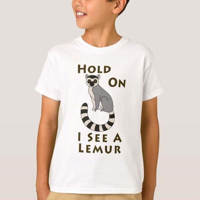 T-shirt Attends... Je vois un Lemur (Devant)