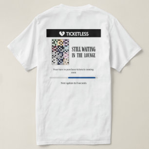 T-shirt attente dans le salon sans lavoir