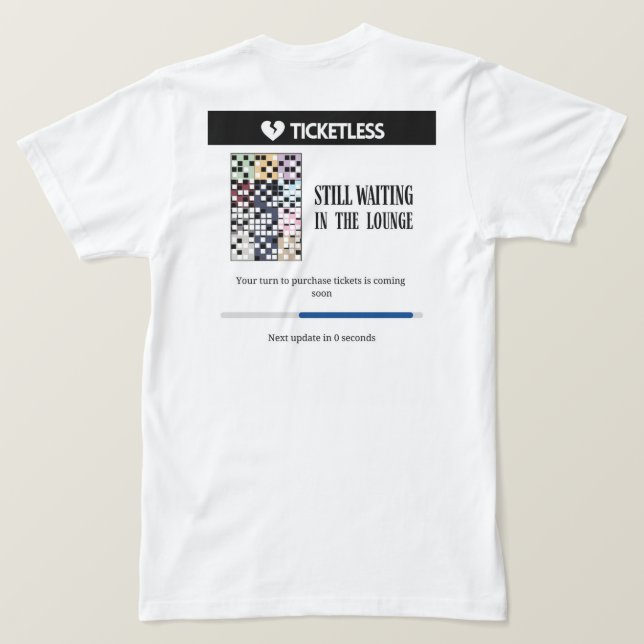T-shirt attente dans le salon taylor (Design dos)
