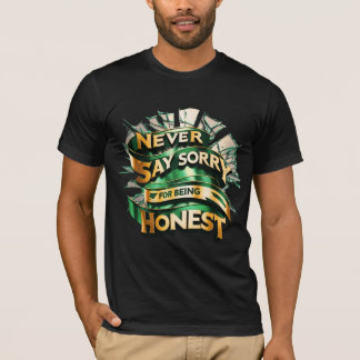 T-shirt Attentes Répandues - Jamais Désolé D'Être honnête