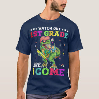 T-shirt Attention 1ère classe Je Viens Rex Retour À Scho