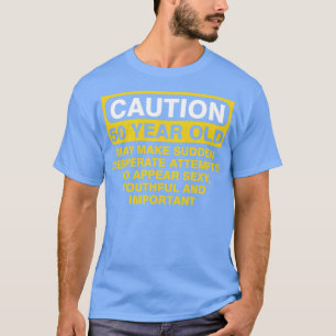 T-shirt Attention 50 ans Anniversaire 1970 Drôle Gag Cadea