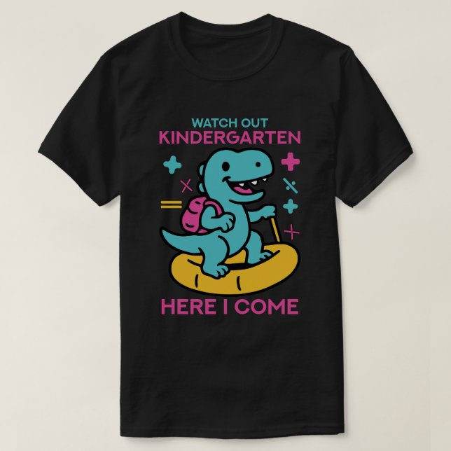 T-shirt Attention à la maternelle (Design devant)