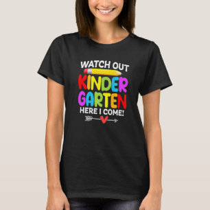 T-shirt Attention À La Maternelle Ici Je Reviens À L'École