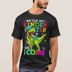 T-shirt Attention À La Maternelle Ici Je Reviens Dinosaure