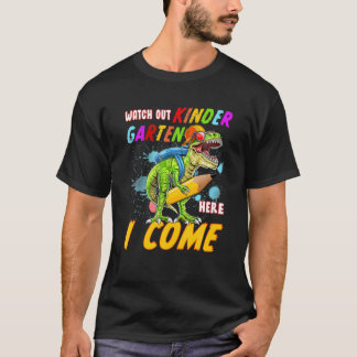 T-shirt Attention À La Maternelle Ici Je Reviens Dinosaure