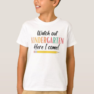 T-shirt Attention à la maternelle ici je viens