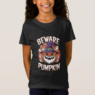 T-Shirt Attention à l'Halloween citrouille