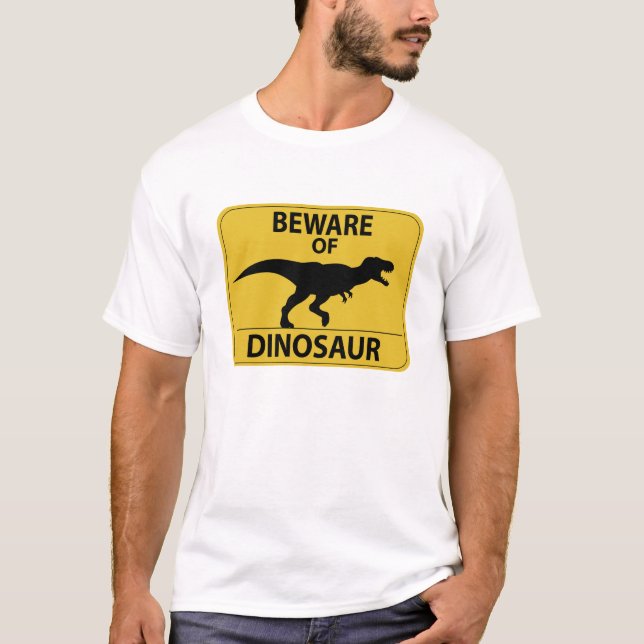 T-shirt Attention aux dinosaures (Devant)