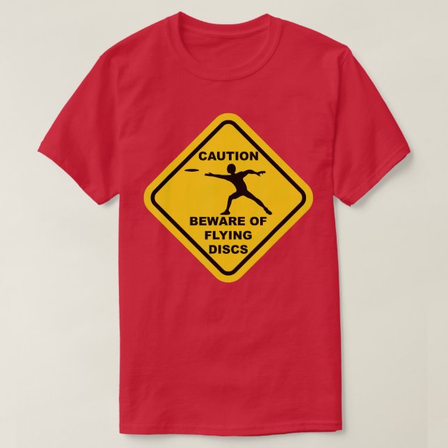 T-shirt Attention Aux Disques Volants Attention Signer Drô (Design devant)