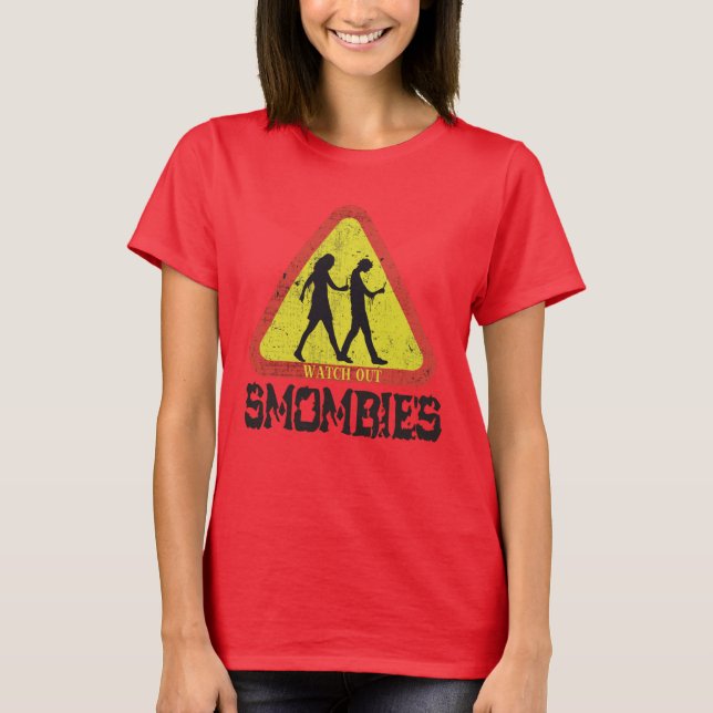 T-shirt Attention aux mombies (Devant)