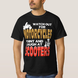 T-shirt Attention Aux Motos... Rire des Scooters