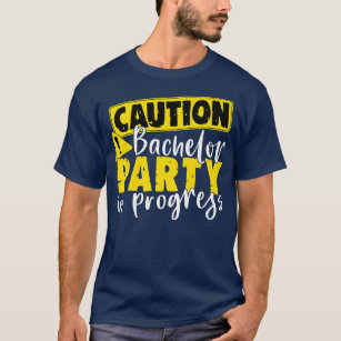 T-shirt Attention Bachelor Party en cours Mariage Groom