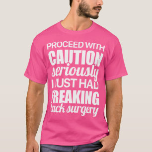 T-shirt Attention Chirurgie Drôle Arrière