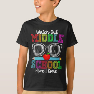 T-shirt Attention collège, j'arrive ! Drôle de retour à l'