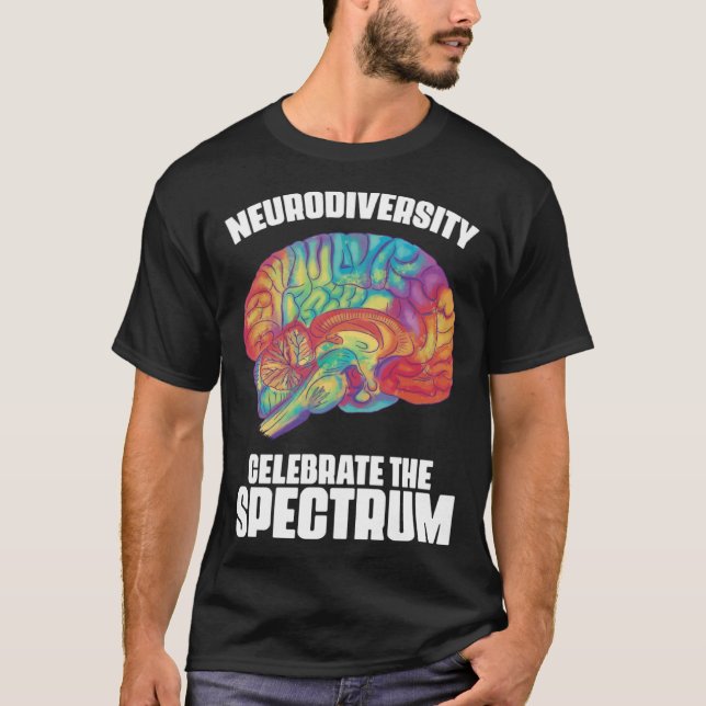 T-shirt Attention Deficit Disorder Hyperactivity Neurodive (Devant)