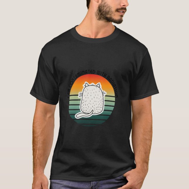 T-shirt Attention Je suis Radioactif Radioactivité Thérapi (Devant)