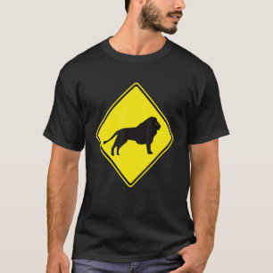 T-shirt Attention Lion Danger Zone Grand Chat