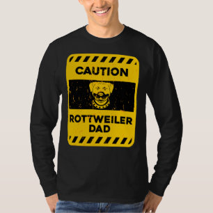 T-shirt Attention Rottweiler Papa