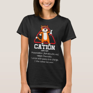 T-shirt Attention Science Day Expérience Education Cat Whi