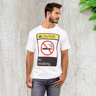 T-shirt Attention : Signal anti-tabac