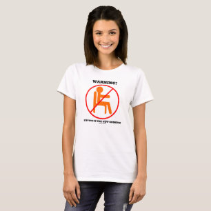 T-shirt Attention! Sitting Est La Nouvelle Déconnexion Int
