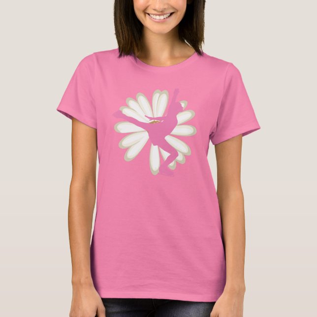 T-shirt Atterrissez-Vous Juste Le Patinage Sur Glace (Devant)