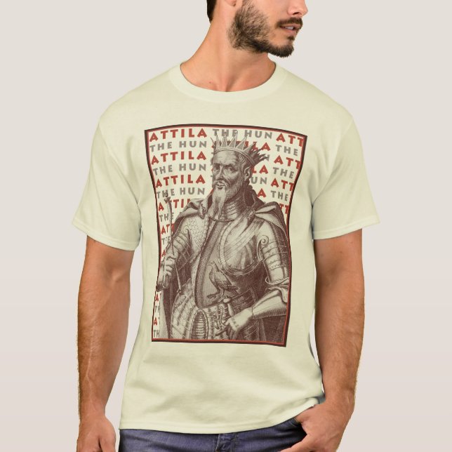 T-shirt Attila l'hun - fléau de l'empire romain (Devant)