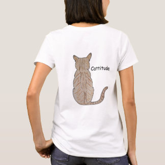 T-shirt Attitude de chat